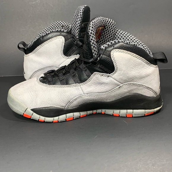 Nike Air Jordan Retro X 10 infrared grey Sz 8 - Picture 4 of 6